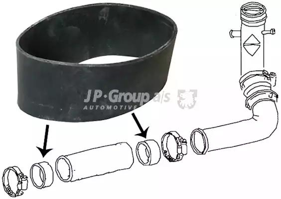 Seal, fuel filler neck JP Group 8115651306