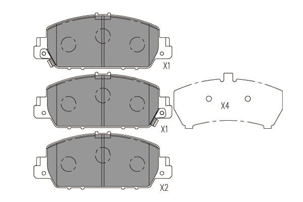 Brake Pad Set, disc brake KAVO PARTS KBP-2058 5