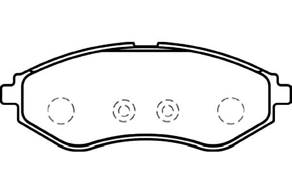 Brake Pad Set, disc brake KAVO PARTS BP-1008
