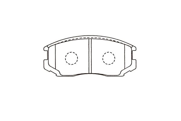 Brake Pad Set, disc brake KAVO PARTS BP-1515