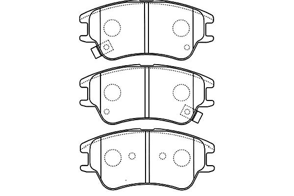 Brake Pad Set, disc brake KAVO PARTS BP-3027