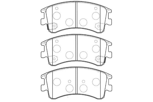 Brake Pad Set, disc brake KAVO PARTS BP-4551
