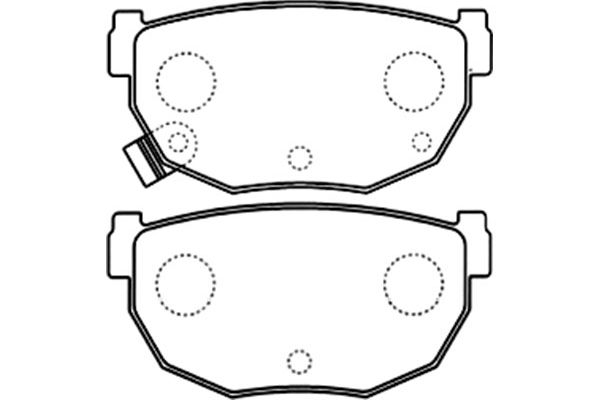 Brake Pad Set, disc brake KAVO PARTS BP-6588