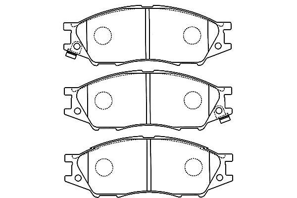 Brake Pad Set, disc brake KAVO PARTS BP-6597