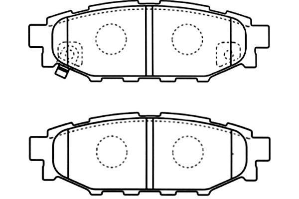 Brake Pad Set, disc brake KAVO PARTS BP-8021