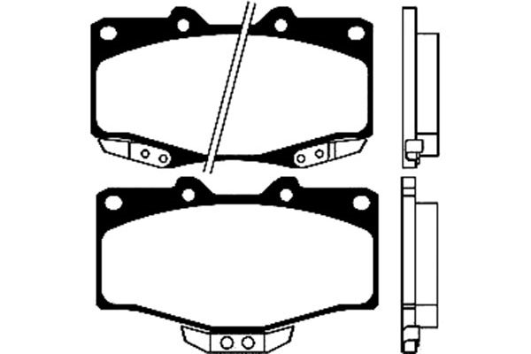 Brake Pad Set, disc brake KAVO PARTS BP-9025