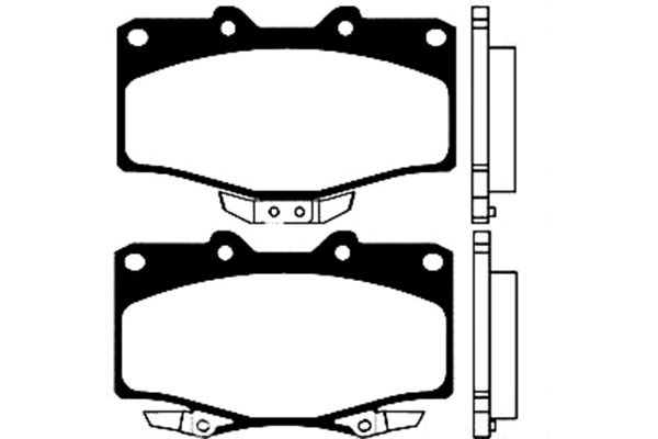 Brake Pad Set, disc brake KAVO PARTS BP-9036
