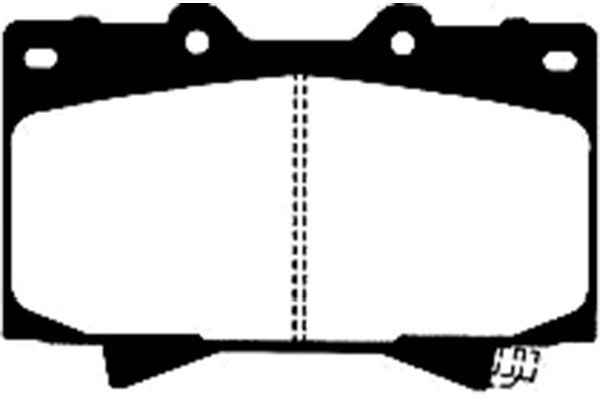 Brake Pad Set, disc brake KAVO PARTS BP-9040