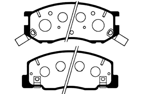 Brake Pad Set, disc brake KAVO PARTS BP-9041