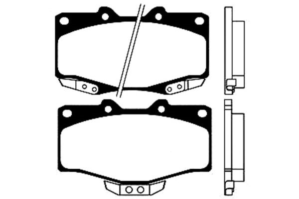 Brake Pad Set, disc brake KAVO PARTS BP-9045