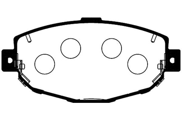 Brake Pad Set, disc brake KAVO PARTS BP-9075