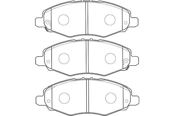 Brake Pad Set, disc brake KAVO PARTS BP-9113