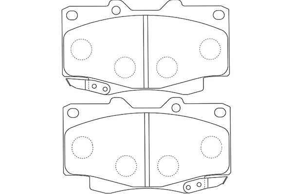 Brake Pad Set, disc brake KAVO PARTS BP-9117