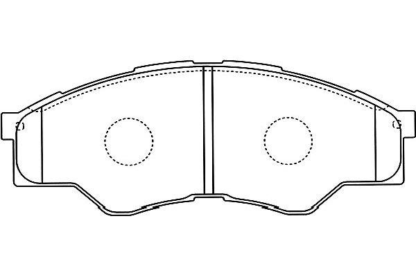 Brake Pad Set, disc brake KAVO PARTS BP-9126