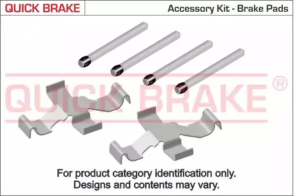 Accessory Kit, disc brake pad KAWE 1091809