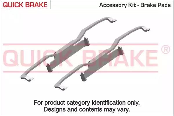 Accessory Kit, disc brake pad KAWE 1091641