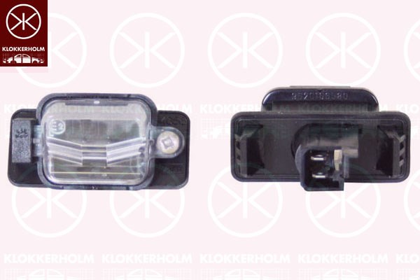 Licence Plate Light KLOKKERHOLM 05500850