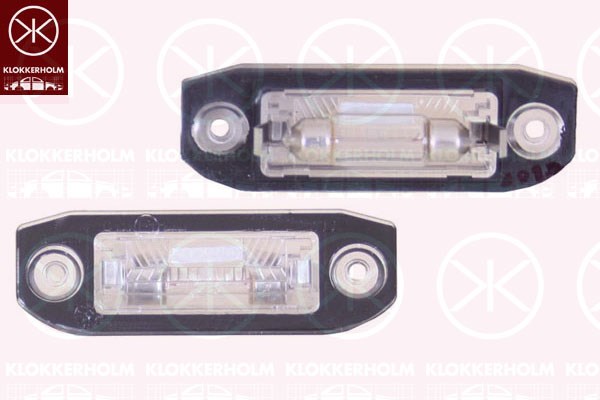 Licence Plate Light KLOKKERHOLM 90090850