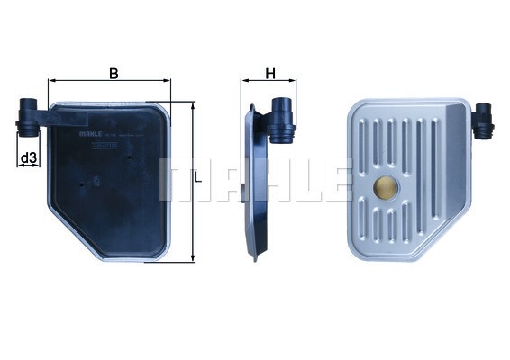 Hydraulic Filter, automatic transmission KNECHT HX156