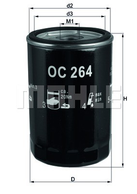 Oil Filter KNECHT OC264