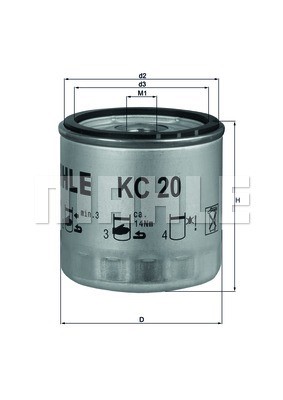 Fuel Filter KNECHT KC20