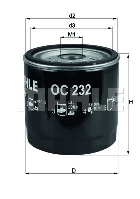 Oil Filter KNECHT OC232