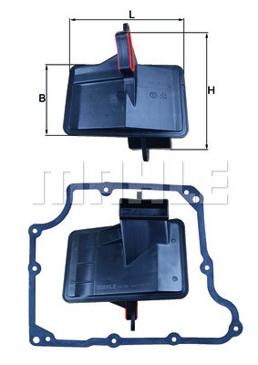 Hydraulic Filter, automatic transmission KNECHT HX166D