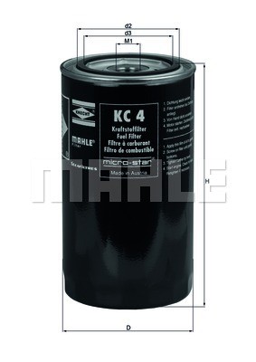 Fuel Filter KNECHT KC4