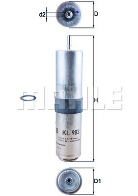 Fuel Filter KNECHT KL983D