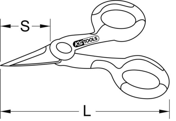 Universal Scissors KS TOOLS 1180075 6