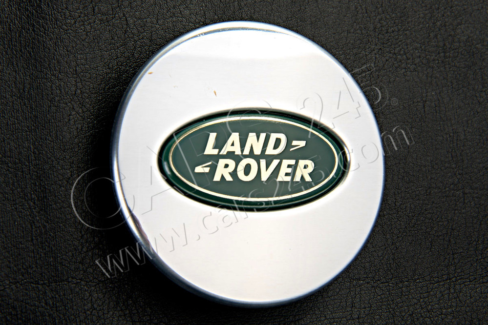 Cap, Wheel Hub Chrome Shadow, Green / Gold, Polished, With Logo LAND ROVER RRJ500060MUZ
