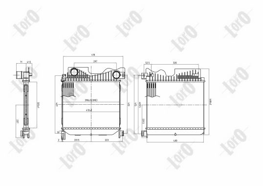 Charge Air Cooler LORO 008-018-0001