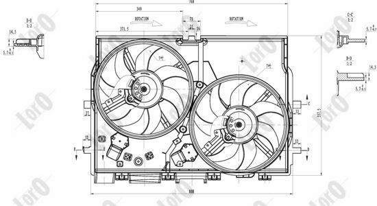 Fan, engine cooling LORO 016-014-0014 6