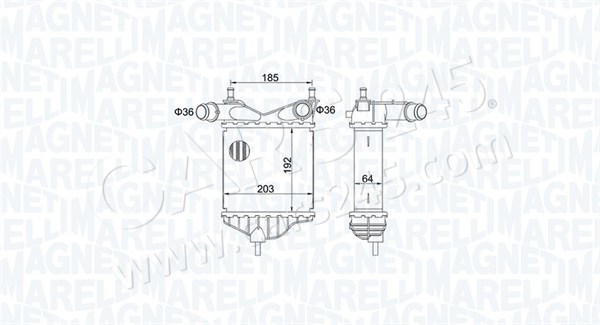 Charge Air Cooler MAGNETI MARELLI 351319204080