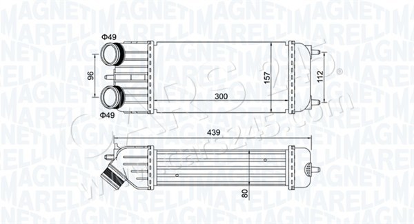 Charge Air Cooler MAGNETI MARELLI 351319204250