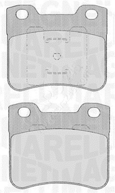 Brake Pad Set, disc brake MAGNETI MARELLI 363916060166