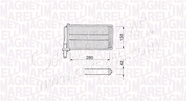 Heat Exchanger, interior heating MAGNETI MARELLI 350218061000 2