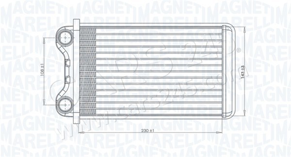 Heat Exchanger, interior heating MAGNETI MARELLI 350218472000 3