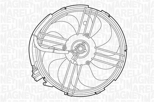 Fan, engine cooling MAGNETI MARELLI 069422264010