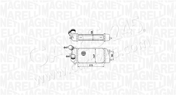 Charge Air Cooler MAGNETI MARELLI 351319205240