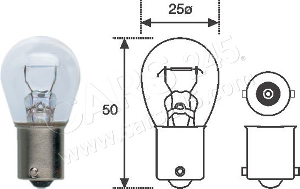 Bulb, rear fog light MAGNETI MARELLI 008506100000