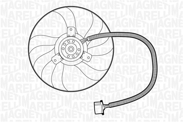 Fan, engine cooling MAGNETI MARELLI 069422266010
