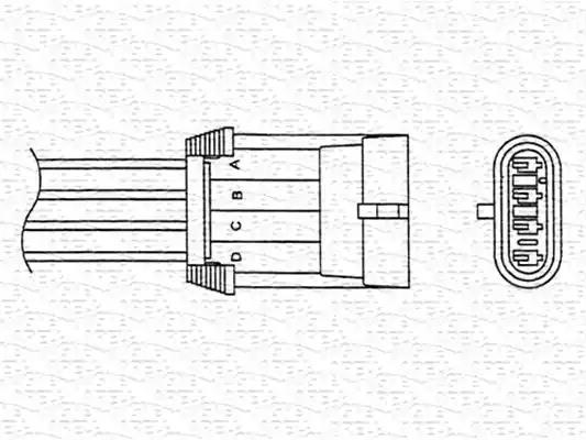 Lambda Sensor MAGNETI MARELLI 460001938010