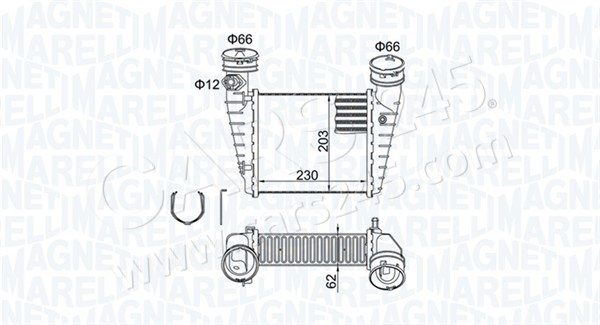 Charge Air Cooler MAGNETI MARELLI 351319205190
