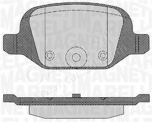 Brake Pad Set, disc brake MAGNETI MARELLI 363916060216