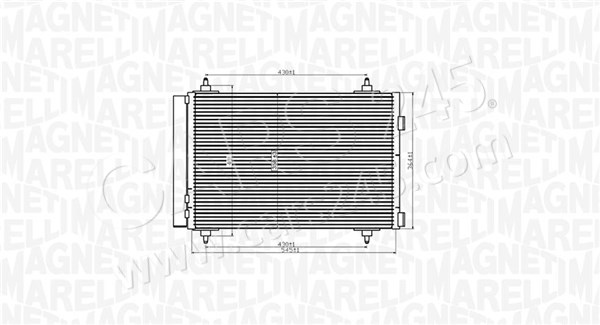 Condenser, air conditioning MAGNETI MARELLI 350203916000