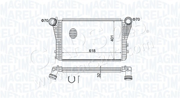 Charge Air Cooler MAGNETI MARELLI 351319204030