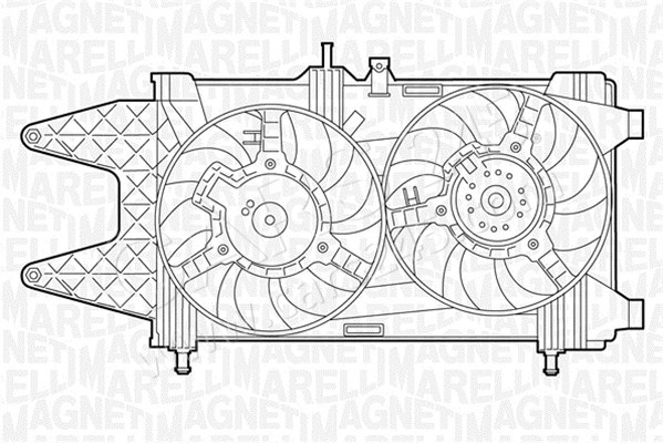 Fan, engine cooling MAGNETI MARELLI 069422013010