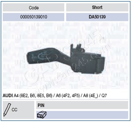 Steering Column Switch MAGNETI MARELLI 000050139010 2