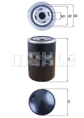 Fuel Filter MAHLE KC184
